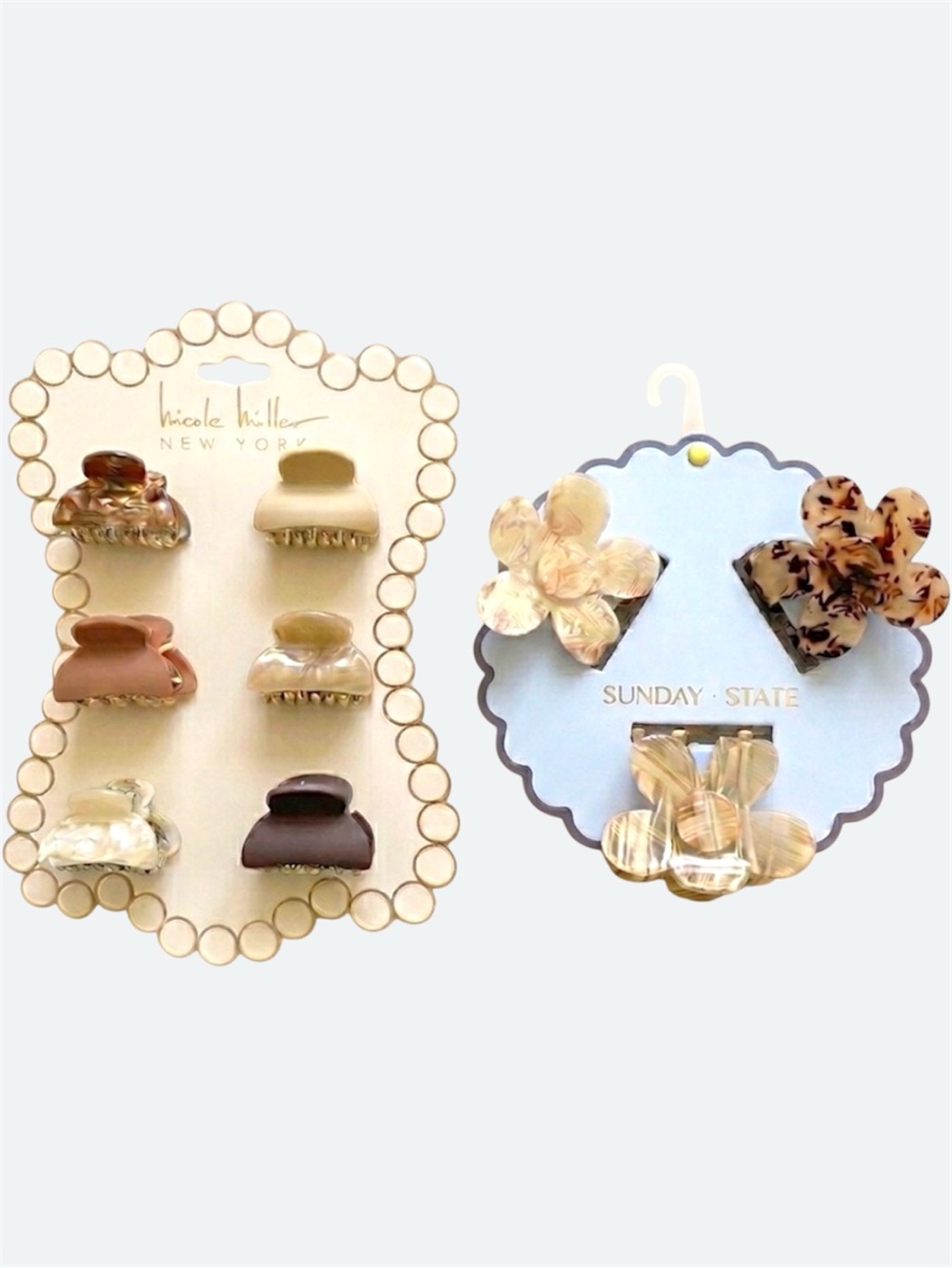 Bundle 9pc Hair Claw Clip Bundle | Nicole Miller & Sunday State Sets